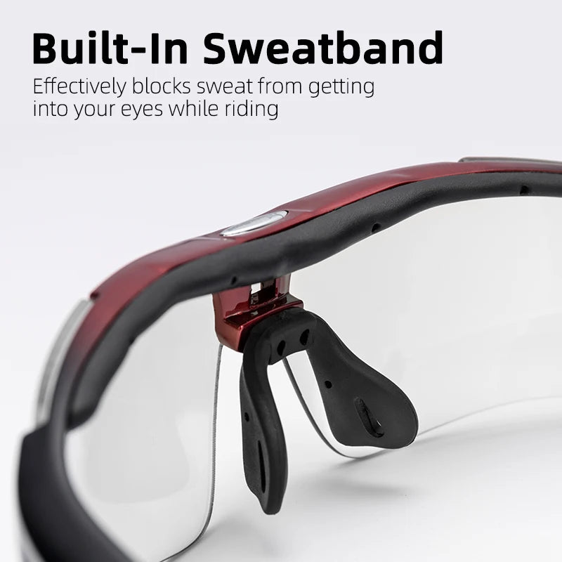 ROCKBROS Cycling Polarized glasses Bike Photochromic Outdoor Sports Sunglasses MTB PC Goggles Eyewear 5/3 Lens Bicycle Accessory